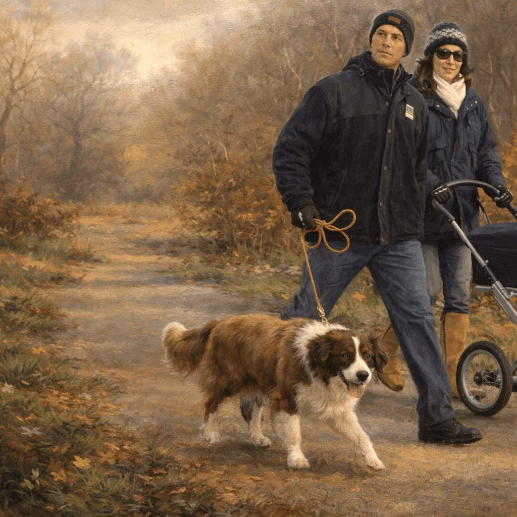 Датският кралски двор с кучета в официален контекст