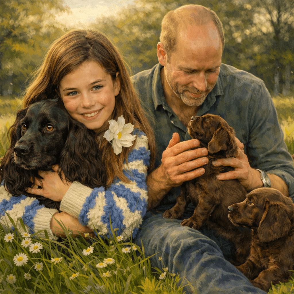 Семейство Уелс с кучето Orla