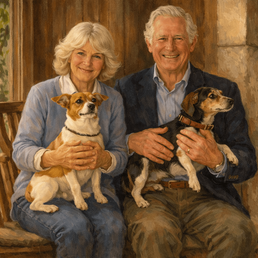 Кралица Камила с кучетата Beth и Bluebell